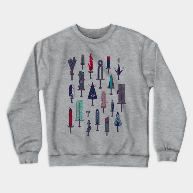 Swords Lost to History Crewneck Sweatshirt by againstbound